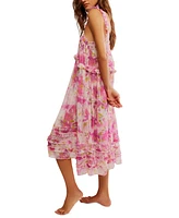 Free People Women's Moon Phase Printed Midi Nightgown