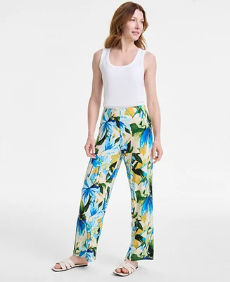 Jm Collection Women's Printed Pull-On Pants, Exclusively at Macy's