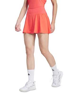 adidas Women's Club Wavy-Print Tennis Mini Skort