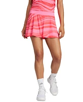 adidas Women's Club Wavy-Print Tennis Mini Skort