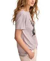 Lucky Brand Celestial Butterfly Graphic Boyfriend-Fit T-Shirt