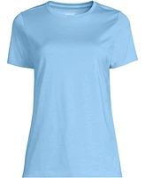 Lands' End Women's Plus Relaxed Supima Cotton Crew Neck T-Shirt