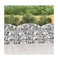 Arched Gabion Basket 59.1"x11.8"x39.4"/47.2" Galvanized Iron