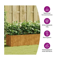 Garden Raised Bed 110.2"x15.7"x15.7" Corten Steel