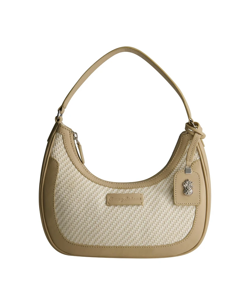 Tommy Bahama Soft Woven Zip-Top Hobo