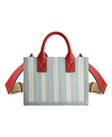 True Religion Denim Stripe Modern Tote