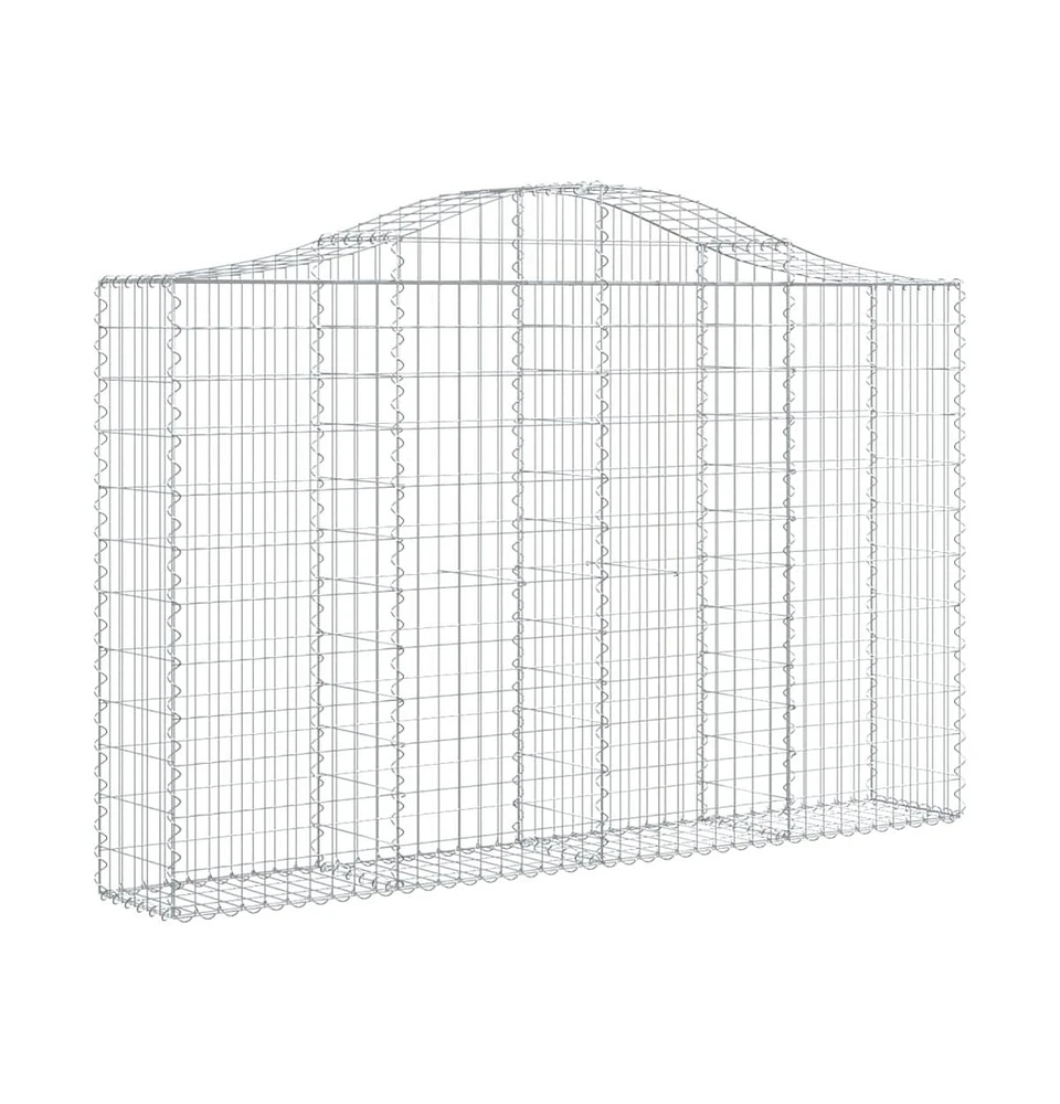 Arched Gabion Basket 78.7"x11.8"x47.2"/55.1" Galvanized Iron