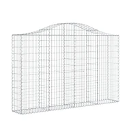 Arched Gabion Basket 78.7"x11.8"x47.2"/55.1" Galvanized Iron