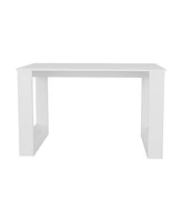 Fm Furniture Aurora Writing Computer Desk with Ample Work Surface, White