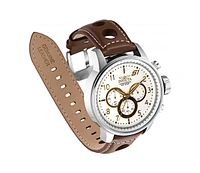 Invicta Men's 16010 S1 Rally Quartz Multifunction Gold, Antique Silver Dial Watch