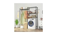 Washer and Dryer Storage Shelf for Organized Laundry Room and Efficient Space Usage