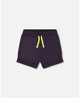 Deux par Toddler Boys French Terry Short Dark Gray - Toddler|Child