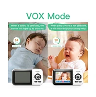 Simyke Boys Smart Monitor: 1080P Camera + 2.8” Lcd Display, Lullaby Playing