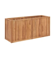 Garden Raised Bed 59.1"x19.7"x27.6" Solid Wood Teak