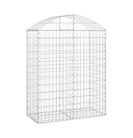 Arched Gabion Basket 39.4"x19.7"x47.2"/55.1" Galvanized Iron