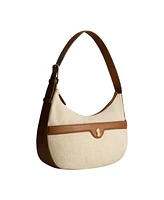 Tommy Bahama Lurex Linen Zip-Top Hobo