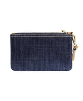 True Religion Buddha Patch Denim Wristlet