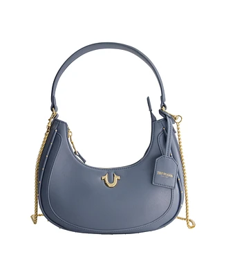 True Religion Zip Top Crescent Hobo Bag