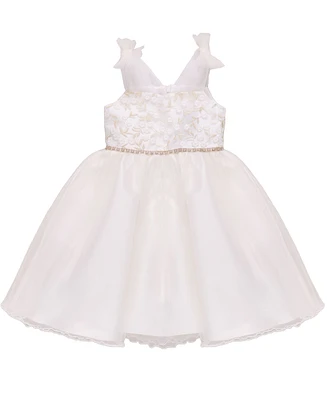 Bonnie Jean Toddler and Little Girls Tie Shoulder Ballerina Party Dress