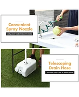 Folding Cleaning Sink Faucet Cutting Camping Table w/ Sprayer