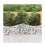 Arched Gabion Basket 78.7"x11.8"x23.6"/31.5" Galvanized Iron