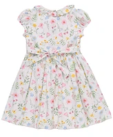 Bonnie Jean Toddler and Little Girls Botanical Floral Smocked Dress