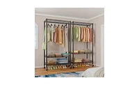 Wire Garment Rack for Durable Clothing Storage and Organization