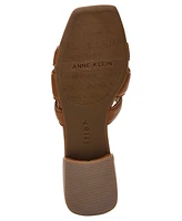 Anne Klein Women's Loyal Square Toe Slide Flat Sandals
