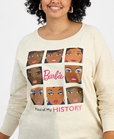 Hybrid Apparel Trendy Plus Barbie Black History Month Graphic Top