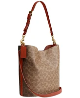 Coach Willow Small Soft Signature Canvas Bucket Bag