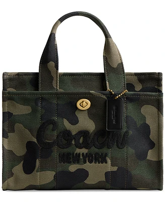 Coach Camo Print Canvas Cargo Tote