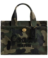 Coach Camo Print Canvas Small Cargo Tote 26