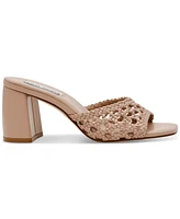 Steve Madden Women's Mania Woven Block-Heel Sandals