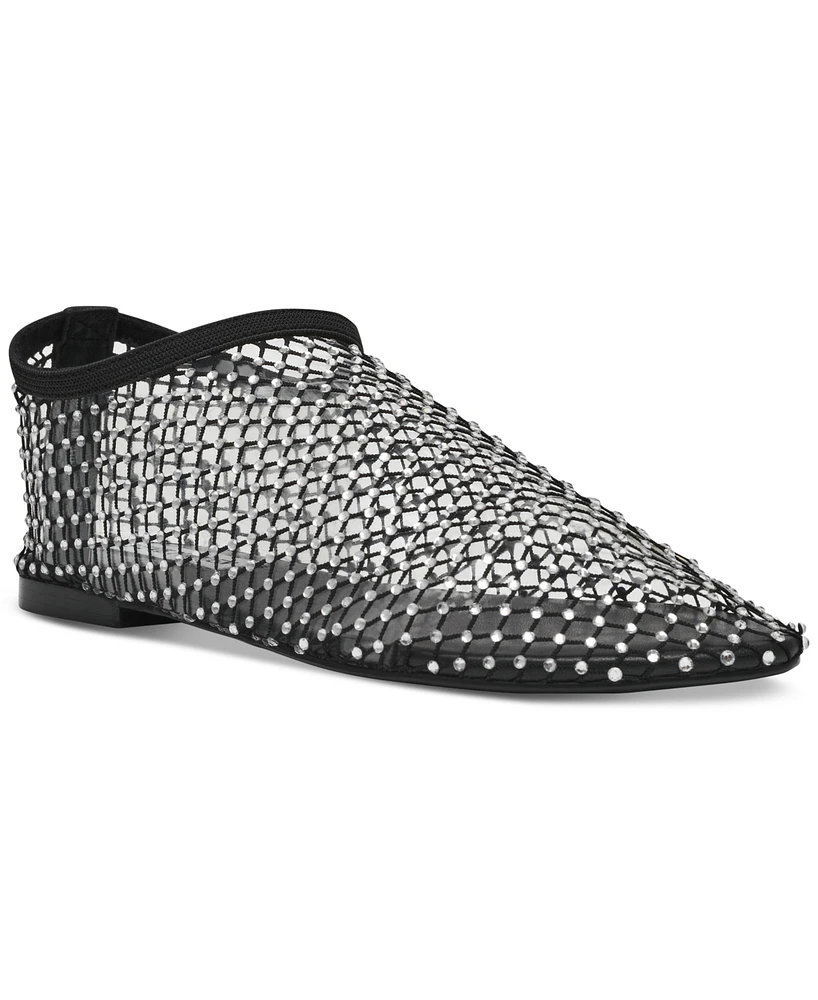 Steve Madden Women's Mino Mesh Rhinestone Flats