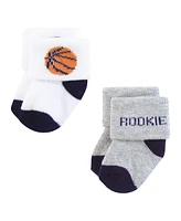 Hudson Baby Boys Cotton Rich Newborn and Terry Socks