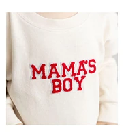 Sweet Wink Baby Boys Mama's Patch Valentine's Day Long Sleeve Romper