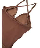 Capezio Girls Plunge Neck Mesh Midriff Leotard