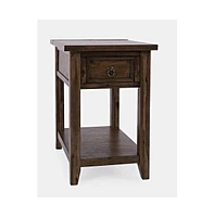 Bakersfield Mission Style Usb Charging Side Table