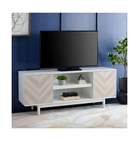 Tay 3 Shelf Patterned Media Stand