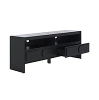 Arsenio 2 Drawer Shelf Media Stand