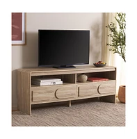 Arsenio 2 Drawer Shelf Media Stand