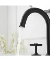 8 in. Widespread Double-Handle High-Arc Bathroom Faucet