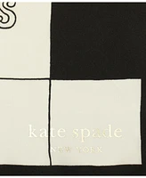 Kate Spade New York Women's Crossword Silk Bandana Scarf