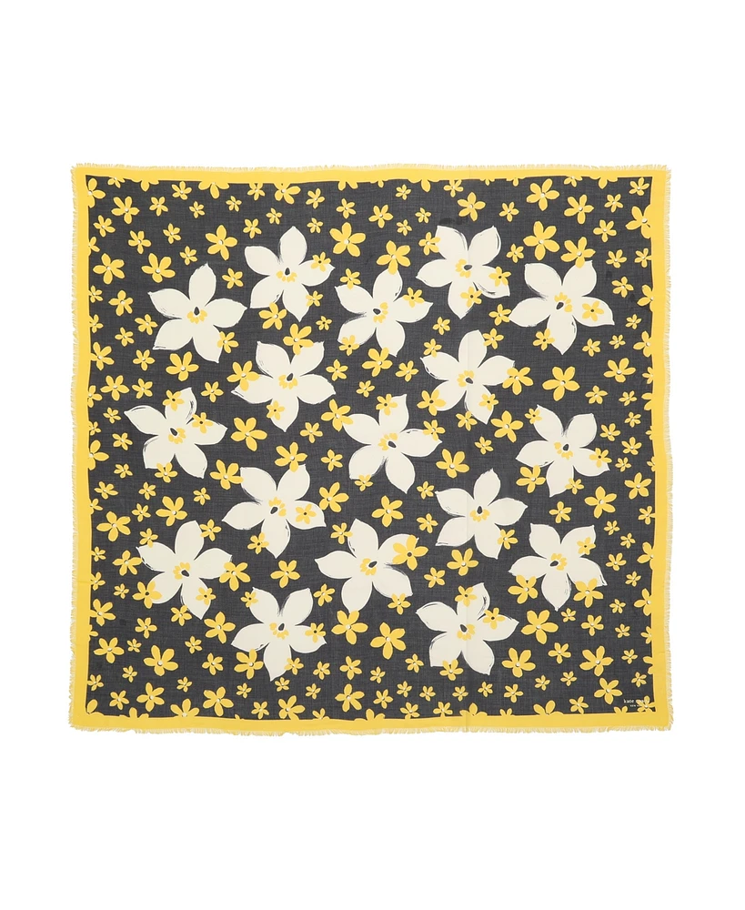 Kate Spade New York Women's Summer Blooms Large Square Scarf