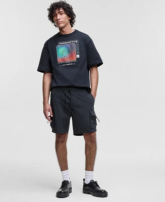 Mode of One Men's Relaxed-Fit Crinkled 7" Cargo Shorts, Exclusively at Macy's
