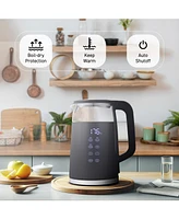 Elite Cuisine 1.8-Qt Double-Wall Cool Touch Electric Tea Kettle