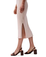 Calvin Klein Jeans Women's Rib-Knit Midi Skirt