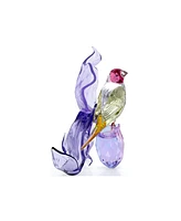 Swarovski Idyllia Gouldian Finch and Orchid Figurine