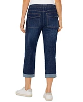 Liverpool Los Angeles Women's Rascal Drawstring Rolled Cuff Jeans