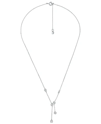 Michael Kors Brilliance Lariat Cubic Zirconia Y Pendant Necklace